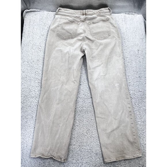 Abercrombie & Fitch Womens 33/16L Tan/Gray The 90s Relaxed Jean Hi-Rise - Picture 8 of 12